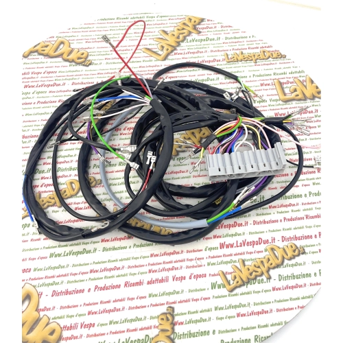 Cableado del sistema eléctrico para Vespa PK 50 V. Producto artesanal italiano de Vespa.