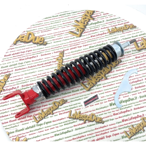 Ammortizzatore Posteriore CARBONE Sportivo regolabile 3 posizioni VESPA PK 50 125 XL S RUSH N FL HP rosso e nero