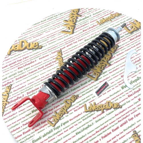 Ammortizzatore Posteriore CARBONE Sportivo regolabile 3 posizioni VESPA PK 50 125 XL S RUSH N FL HP rosso e nero