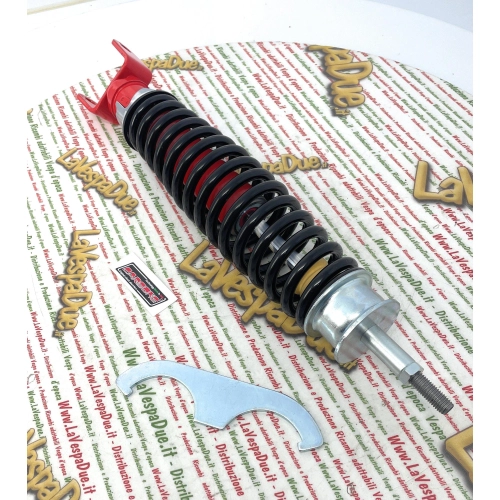 Ammortizzatore Posteriore CARBONE Sportivo regolabile 3 posizioni VESPA PK 50 125 XL S RUSH N FL HP rosso e nero