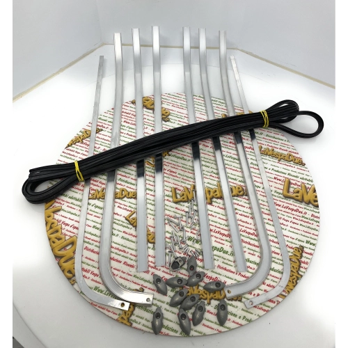 Complete set of floorboard strips for VESPA 160 GS VSB from 1962, excellent quality Italian product