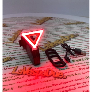 Triangle lumineux de secours rechargeable haute luminosité avec différents modes de signalisation pour VESPA APE LAMBRETTA