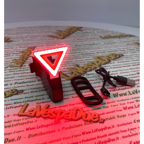 Triangle lumineux de secours rechargeable haute luminosité avec différents modes de signalisation pour VESPA APE LAMBRETTA
