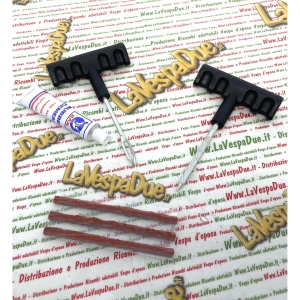 Kit de réparation de pneus tubeless pour voitures, camions, tracteurs, Vespas, Ape Lambrettas, scooters, vélos, motos