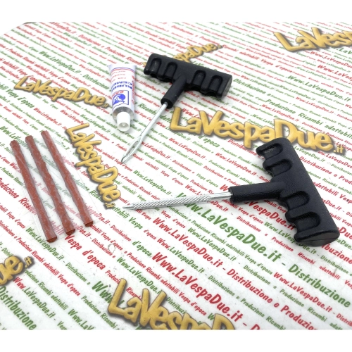 Kit de réparation de pneus tubeless pour voitures, camions, tracteurs, Vespas, Ape Lambrettas, scooters, vélos, motos