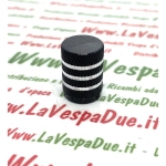 Tappo NERO copri vavola per camere d'aria e cerchi tubeless per VESPA APE e LAMBRETTA