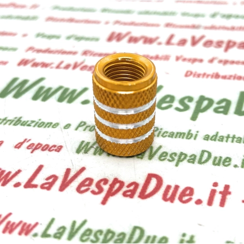 ORANGE valve cap for inner tubes and tubeless rims for VESPA APE and LAMBRETTA