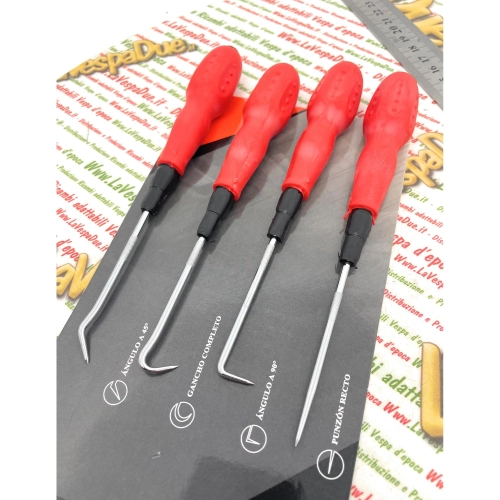 Ensemble de 4 outils pour le démontage des joints d'huile et des joints toriques pour VESPA APE LAMBRETTA 50 80 90 125 150 160 180 200