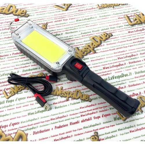 HEAVE DUTY rechargeable and articulated LED workshop lamp with magnetic base 700 lumens 20 watts with USB charging cable included