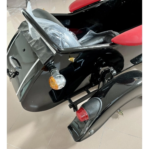 Side-car droit COZY ROCKET pour VESPA 125 150 98 V1 V15 V30 V33 VL VM VN VB1 ACMA HOFFMANN avec jante de 8 pouces