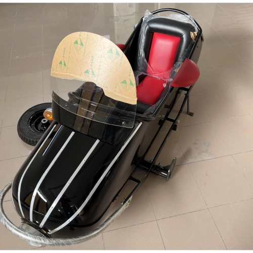 Side-car droit COZY ROCKET pour VESPA 125 150 98 V1 V15 V30 V33 VL VM VN VB1 ACMA HOFFMANN avec jante de 8 pouces