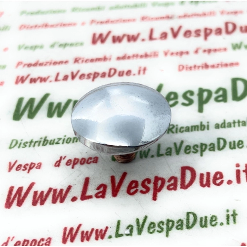 Chromed Hole Closing Stud, 20mm in diameter, for VESPA, APE, and LAMBRETTA