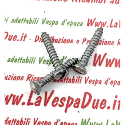 Selbstschneidende Schraube 3,5 x 22 mm zur Befestigung von Spitzen, Leisten und Trittbrettern für VESPA 98 125 150 V1T A V30T VM VN VL VB1 GS VS1 A VS5T, Schlitzkopf aus Edelstahl