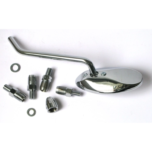 Rétroviseur ovale rabattable droit/droit pour Vespa, compatible avec tous les modèles.