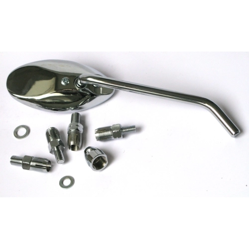 Rétroviseur ovale rabattable droit/droit pour Vespa, compatible avec tous les modèles.