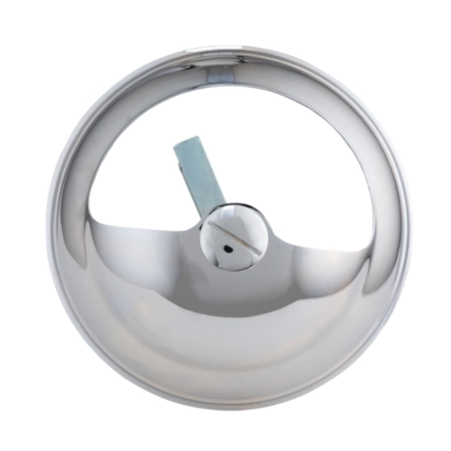 Cubierta del ventilador cromada, cubierta del volante VESPA 125 V1T a V15T V30T a V33T HOFFMANN en acero inoxidable, faro delantero bajo tipo ULMA