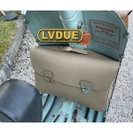 Borsa bauletto retro scudo anteriore beige per VESPA 125 150 VNB VNA VBB con tracolla PRODOTTO ARTIGIANALE ITALIANO