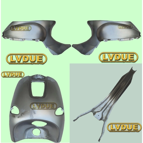 Complete sheet metal kit, shield, side panels and tunnel for VESPA 50 125 150 ET2 ET4 from 1996 to 2005