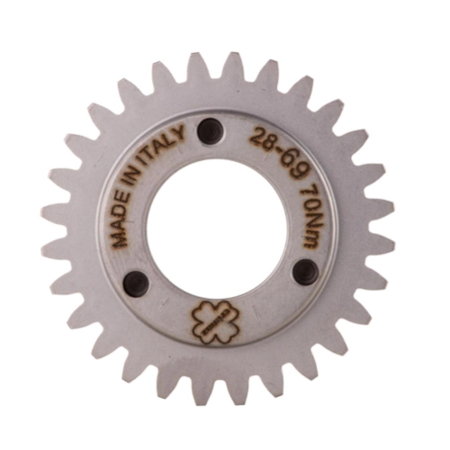 Piñón primario CRIMAZ de 28 dientes para VESPA 50 90 125 NLR SPECIAL PRIMAVERA ET3 PK S XL XL2 Ø 39,8 mm dientes rectos para primario 27/69 con cono