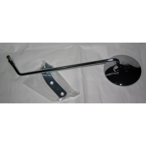 Chromed right rearview mirror, diameter 100 mm, rod height 330 mm, for VESPA 50 80 125 150 180 200 SPECIAL NLR PE PX PK