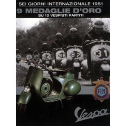 Livre VESPA SIX DAYS en italien