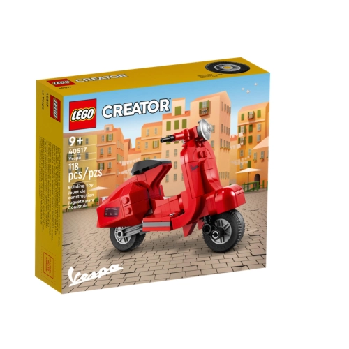 LEGO VESPA Brick Model Set, Model Building for Adults, Creative Gift Idea, Relaxing Hobby, 40517