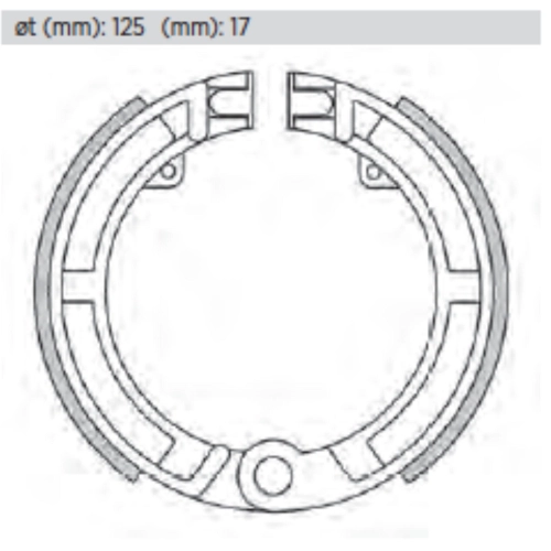NEWFREN PRO RACE front brake shoes VESPA NLR SPECIAL PRIMAVERA ET3 SS SUPER SPORT SPECIAL PK S XL SUPER 50 90 125 150 rear V98 greater friction and shorter braking distance ro 266506 091058 267757 022001 003523 018020