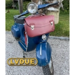 Borsa bauletto scudo anteriore bordeau per VESPA 50 90 125 N L R ET3 PRIMAVERA con tracolla PRODOTTO ARTIGIANALE ITALIANO