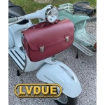 Borsa bauletto scudo anteriore bordeau per VESPA 160 GS VSB1T PRIMA E SECONDA SERIE con tracolla PRODOTTO ARTIGIANALE ITALIANO