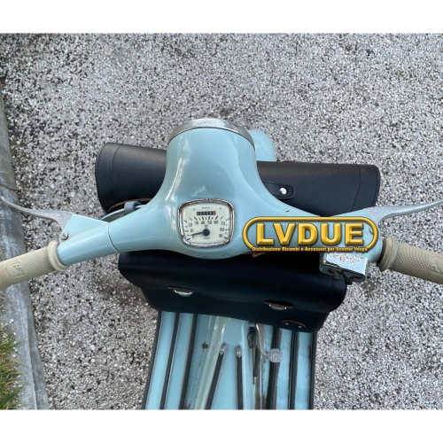 Black front shield top case bag for VESPA 125 150 VNB VNA VBB with shoulder strap. ITALIAN ARTISAN PRODUCT.