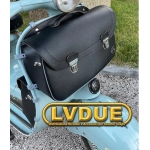 Borsa bauletto scudo anteriore nera VESPA 125 150 SUPER SPRINT VELOCE GT GTR GL con tracolla PRODOTTO ARTIGIANALE ITALIANO