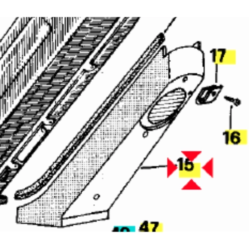 Shower cover for PIAGGIO 50 SI FL2 MIX wire cover protection wires under frame ro 163717 4919005 918000