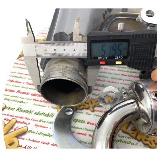 Échappement RACING LAMBRETTA CLUBSPORT SILENT CURLY 125 150 LI S DL GP SX 175 TV 2° 3° 200 TV SX DL GP pour cylindre Racing TS1 MONZA IMOLA CASA PERFORMANCE