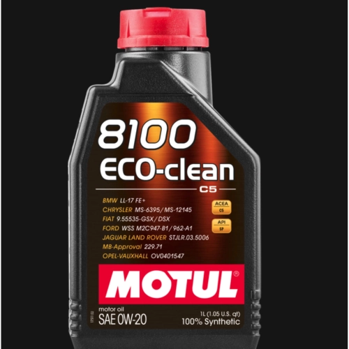Olio motore MOTUL 8100 ECO-CLEAN 0W-20 100% sintetico ad alte prestazioni a risparmio di carburante Adatto per l’utilizzo su motori benzina e Diesel bottiglia da 1 litro