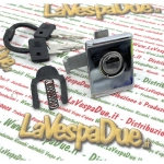 Serrure de top case chromée complète pour VESPA PX 125 150 200 ARCOBALENO frein à disque, avec ressort et plaque ro 198560