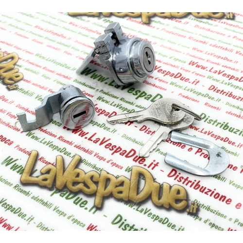 Kit antivol NEIMANN pour VESPA 125 150 VNA VNB VBA VBB GL GS VB1 ACMA, antivol de direction et top case ro 082416 077049 098653, pour trou de porte latérale de capot de 20 mm