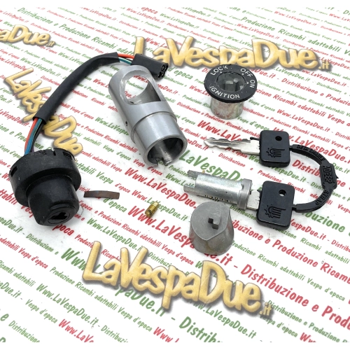 Lenkradschlossgehäuse-Kit Zündschalter LML für VESPA PX T5 ARCOBALENO PK XL N AUTOMATICA RUSH PLURIMATIC 50 125 150 200