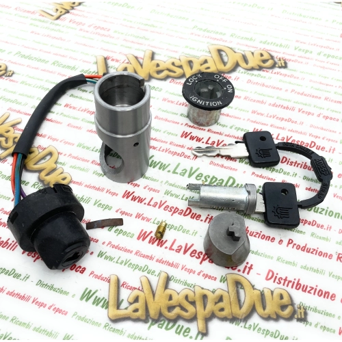 Lenkradschlossgehäuse-Kit Zündschalter LML für VESPA PX T5 ARCOBALENO PK XL N AUTOMATICA RUSH PLURIMATIC 50 125 150 200