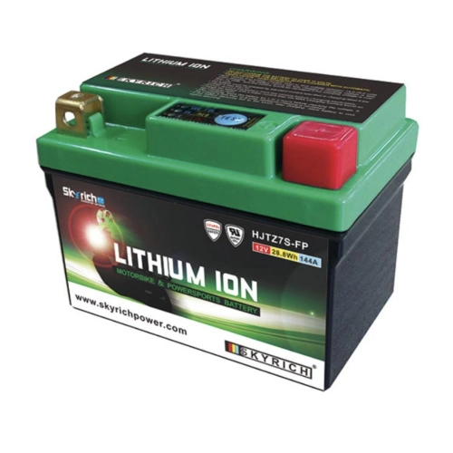 Batería de litio SKYRICH HJTZ7S-FP de 12 V y 28,8 Wh CCA144A para Piaggio Vespa Cosa ET4 px y Kawasaki Ninja 1000.