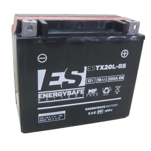 BATERÍA ENERGYSAFE ESTX20L-BS (SELLADA CON ÁCIDO INCLUIDO) 12V/18AH Harley Davidson Honda Moto Guzzi Yamaha