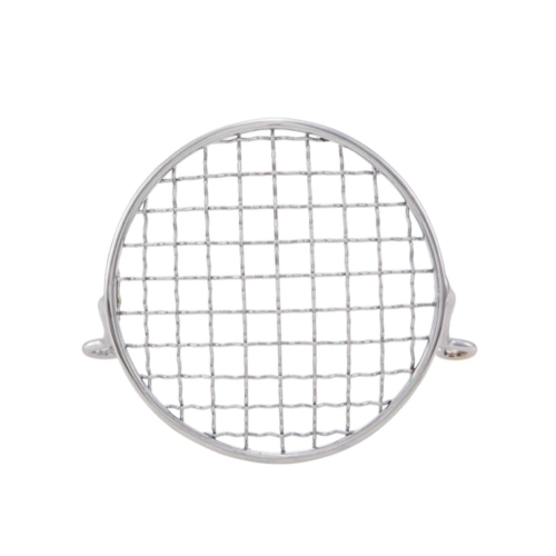 Rejilla protectora contra piedras para marco de faros delanteros para VESPA 50 NLR REVIVAL, malla metálica cromada, diámetro 105 mm, tipo 6, seis días