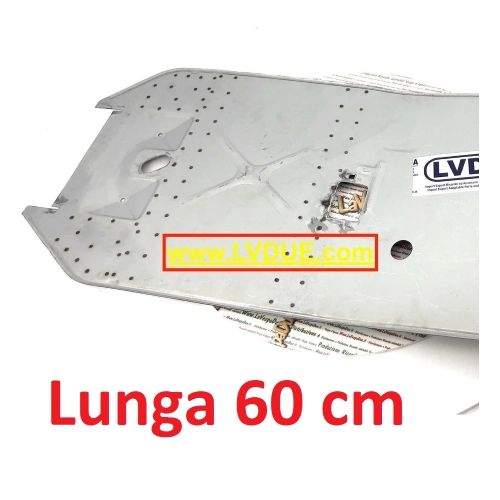 Complete 60cm long sheet metal footboard with reinforcements for VESPA 50 NLR SPECIAL ELESTART 90 125 PRIMAVERA ET3