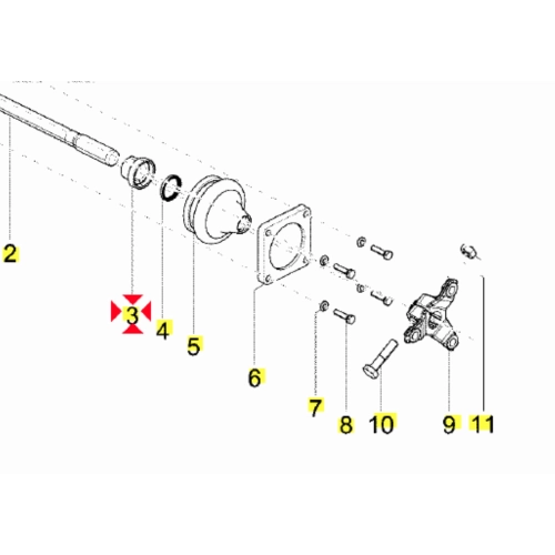 Hinterachs-Differentialbuchse für APE TM P602 CAR P2 P3 MP P501 P601 TM P703 P703V FL2 CALESSINO CITY E4 CLASSIC VAN ro 113278