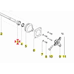Casquillo diferencial del eje trasero para APE TM P602 CAR P2 P3 MP P501 P601 TM P703 P703V FL2 CALESSINO CITY E4 CLASSIC VAN ro 113278