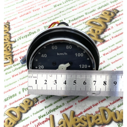 Chrom-Tachometer für VESPA 50 125 PK S SS-Skala 140 km/h mit Dichtung ro 179151 178864 196894 196895 196905 197019