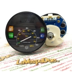 Tachometerskala 120 km/h 70 mph LVDUE VESPA PX PE ARCOBALENO 80 125 150 200 AMERICA anpassbarer Tachometer PX XL 50 125 mit schwarzem Rahmen