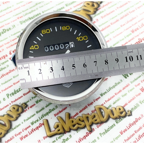 Échelle de compteur chromée graduée jusqu'à 140 km/h LVDUE VESPA PX PE première série 80 125 150 200 clé sur le guidon P150 SP 200 E ro 190523