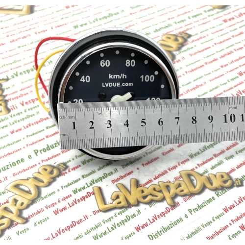 Escala de velocímetro cromada de 140 km/h LVDUE para VESPA 50 125 PK S SS con junta ro 179151 178864 196894 196895 196905 197019