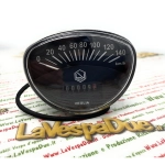 LVDUE Speedometer Hexagon BLACK Scale 140 km/h VESPA TS GTR RALLY PRIMAVERA ET3