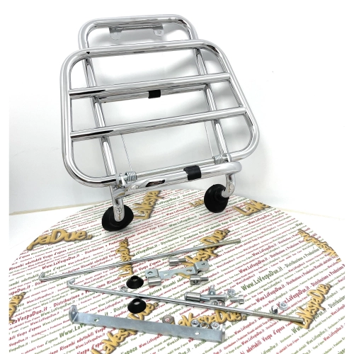 Verchromter Frontgepäckträger für VESPA 80 128 150 200 PX PE LUSSO 98 MY T5 2011 ro 673717